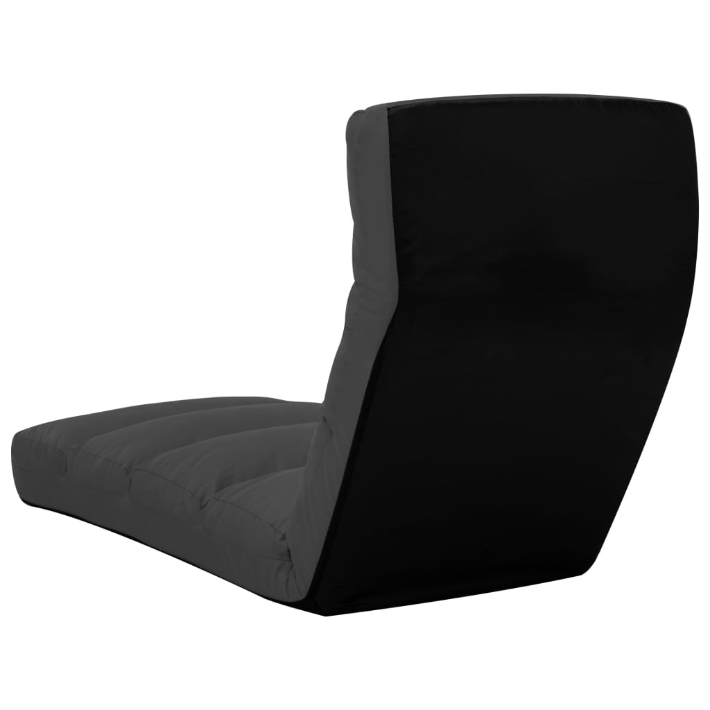 Chaise pliable de sol Anthracite Similicuir - XIOS