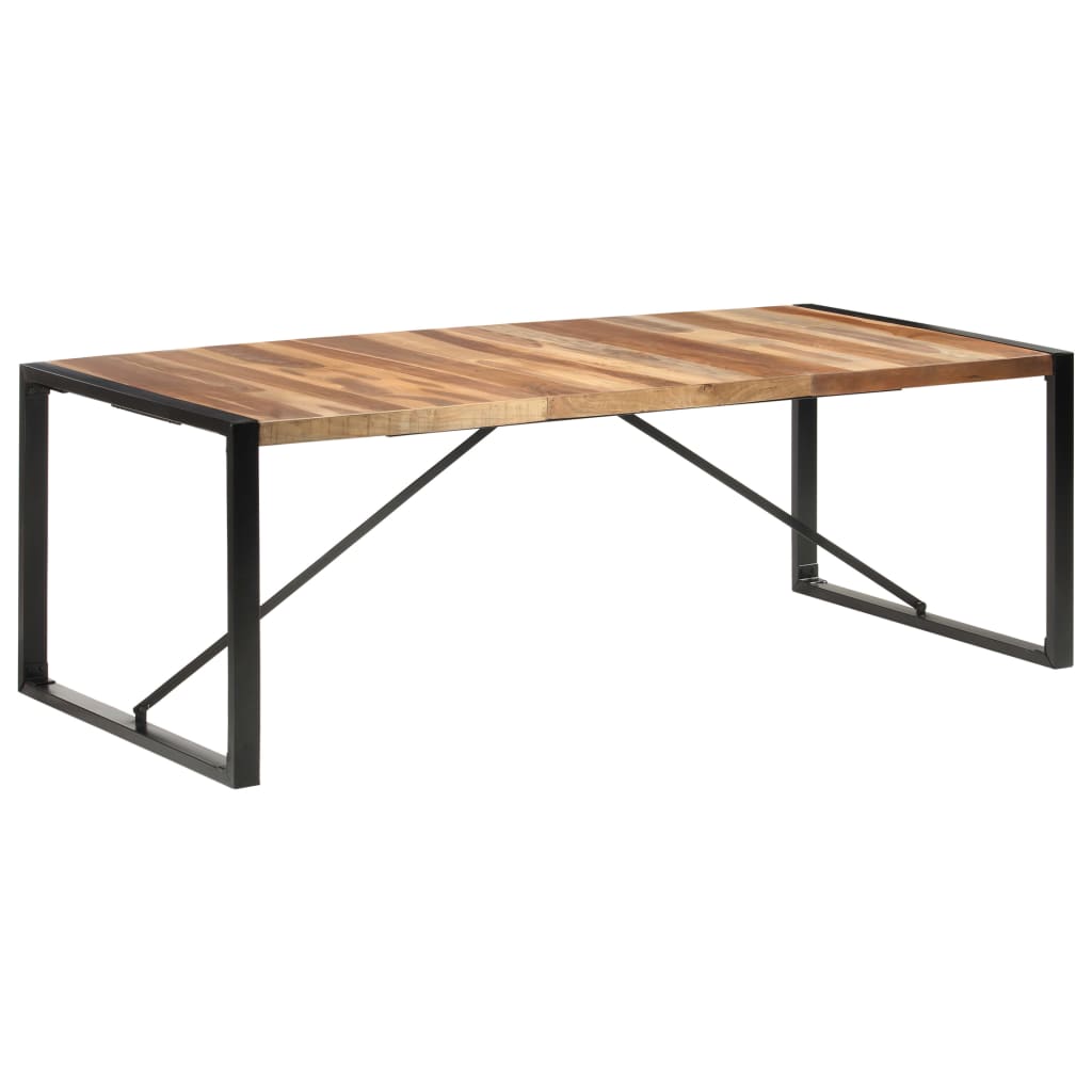 Table à manger 220x100x75 cm bois massif - XIOS