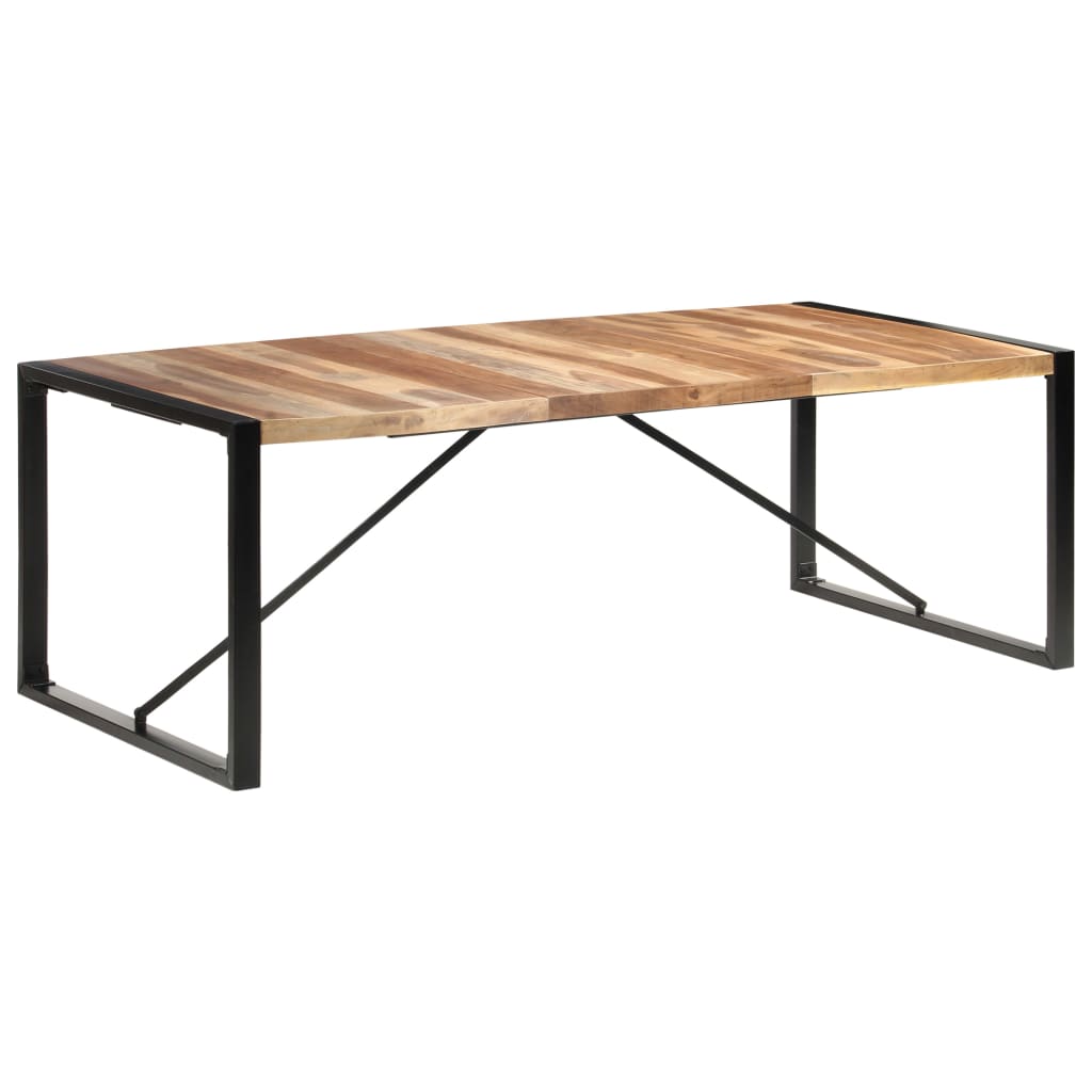 Table à manger 220x100x75 cm bois massif - XIOS