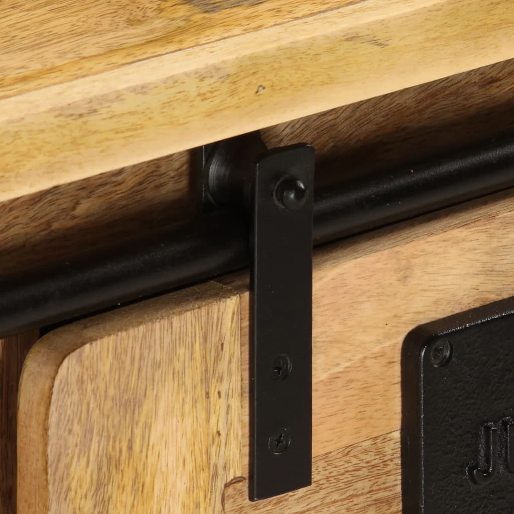 Meuble TV 90x35x40 cm Bois massif de manguier - XIOS