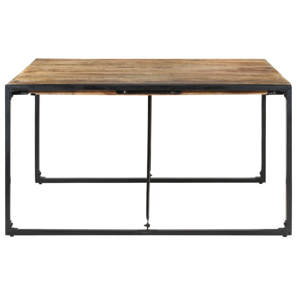 Table à manger 140x140x75 cm Bois de manguier brut - XIOS