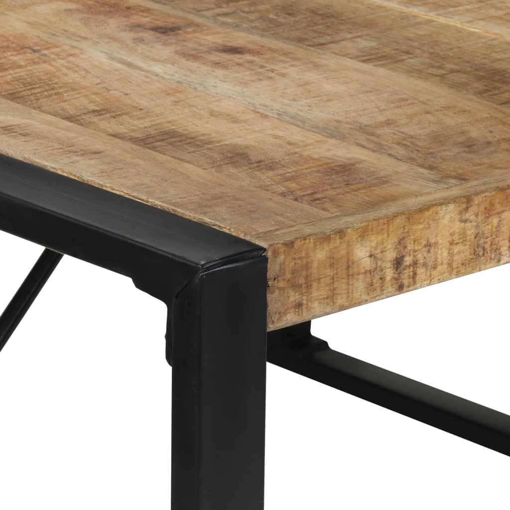 Table à manger 140x140x75 cm Bois de manguier brut - XIOS