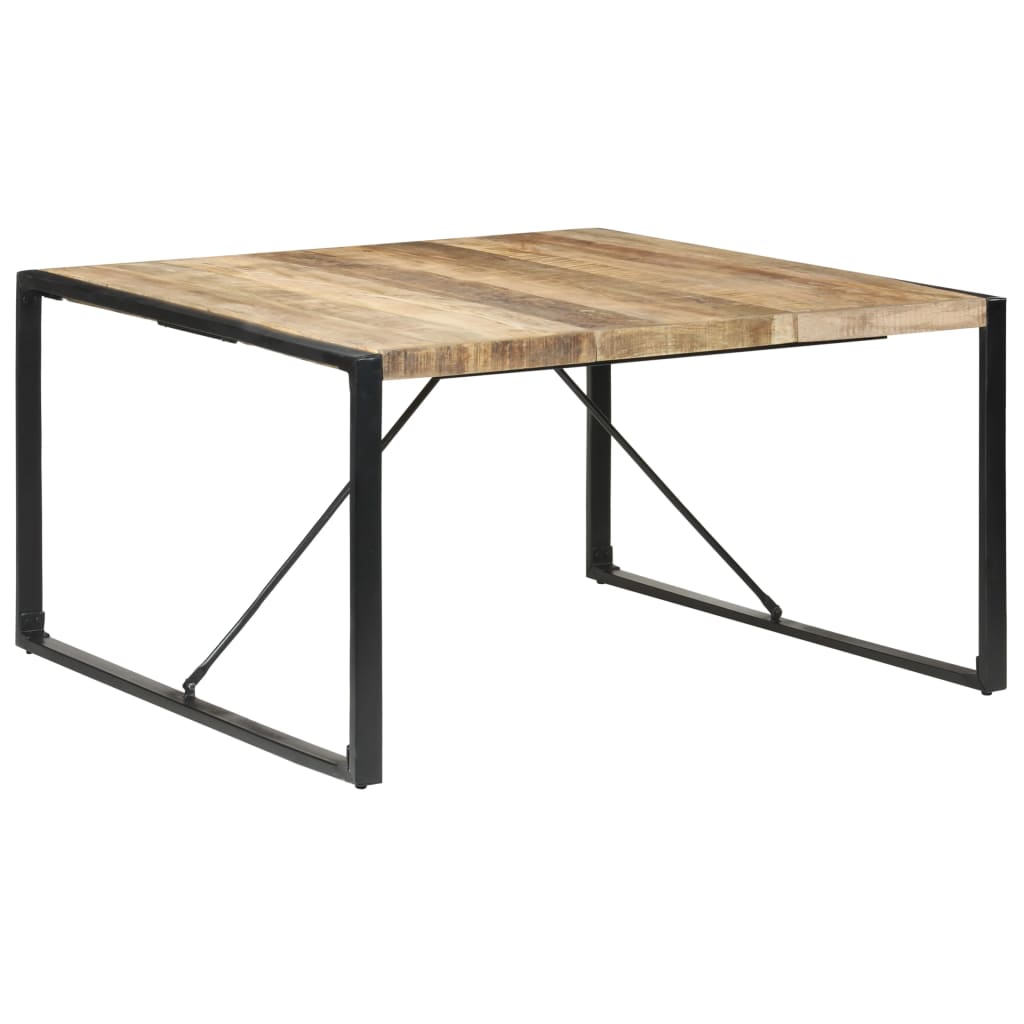 Table à manger 140x140x75 cm Bois de manguier brut - XIOS