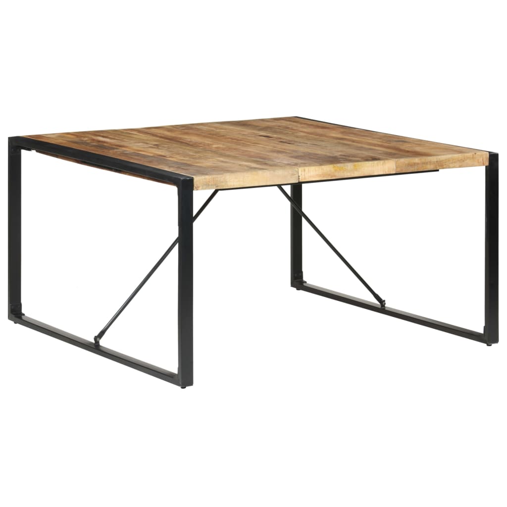 Table à manger 140x140x75 cm Bois de manguier brut - XIOS