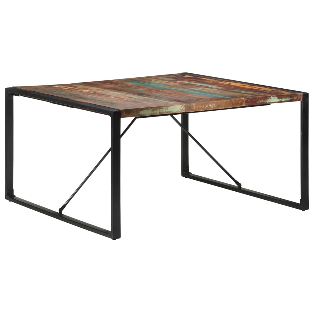 Table à manger 140x140x75 cm Bois de récupération massif - XIOS