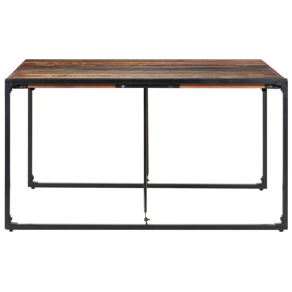 Table à manger 140x140x75 cm Bois de récupération massif - XIOS