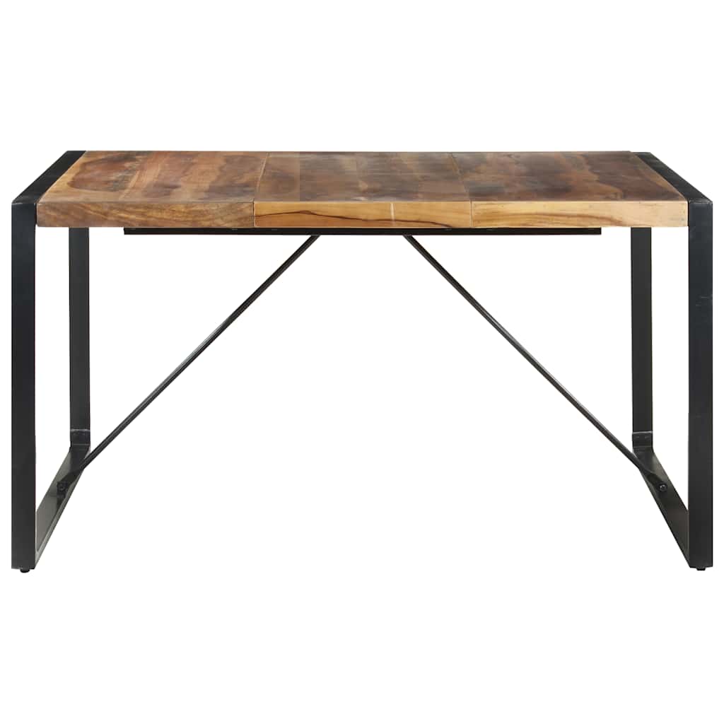 Table à manger 140x140x75 cm bois massif - XIOS