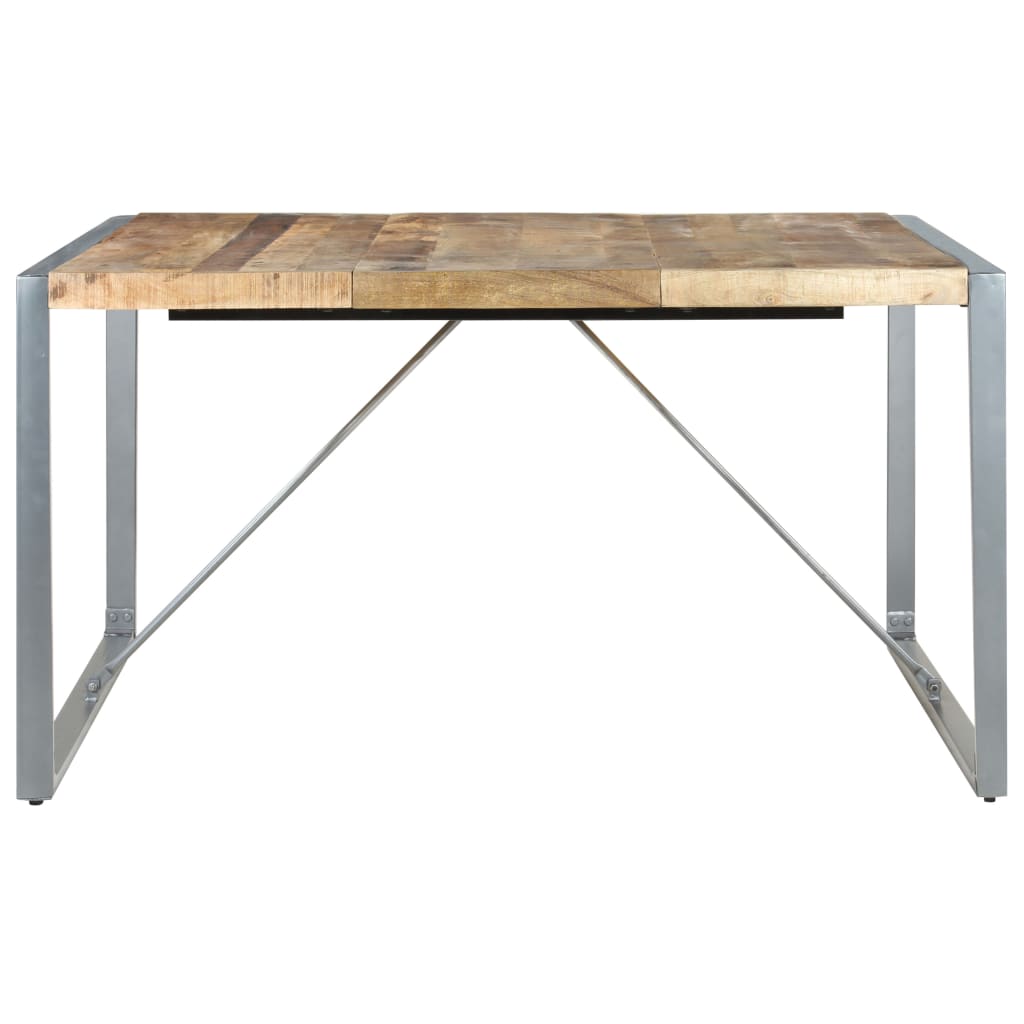 Table à manger 140x140x75 cm Bois de manguier brut - XIOS