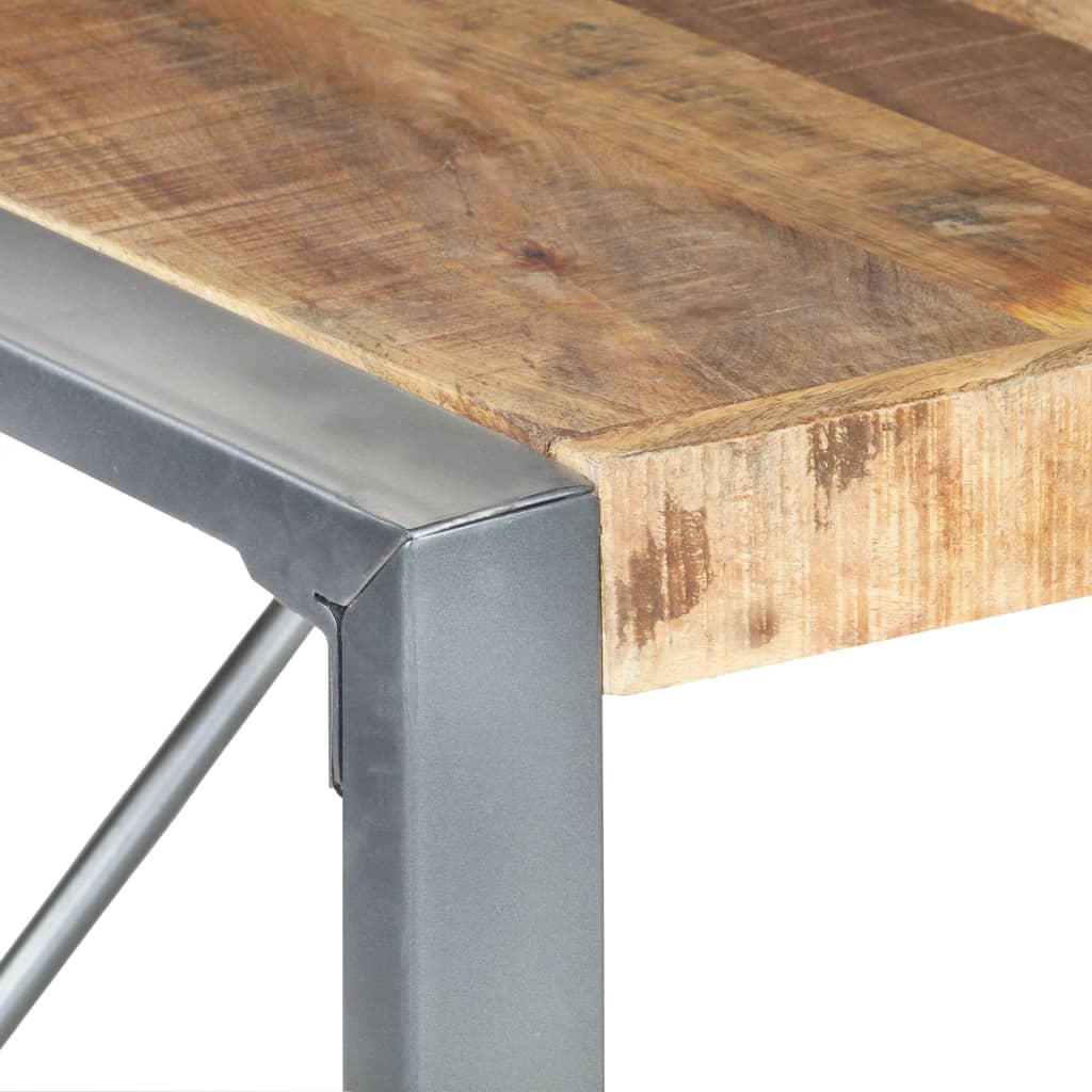 Table à manger 140x140x75 cm Bois de manguier brut - XIOS