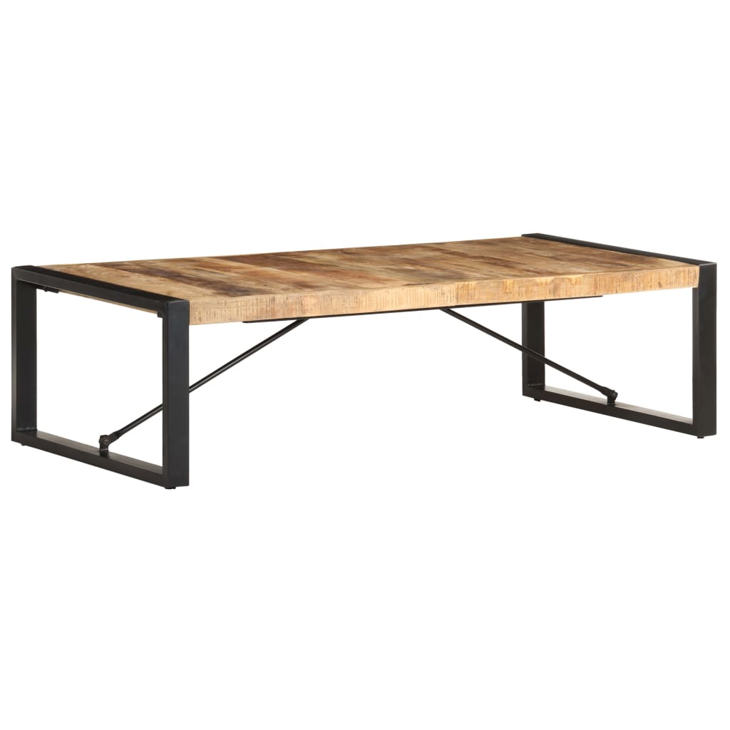 Table basse 140x70x40 cm Bois de manguier brut - XIOS