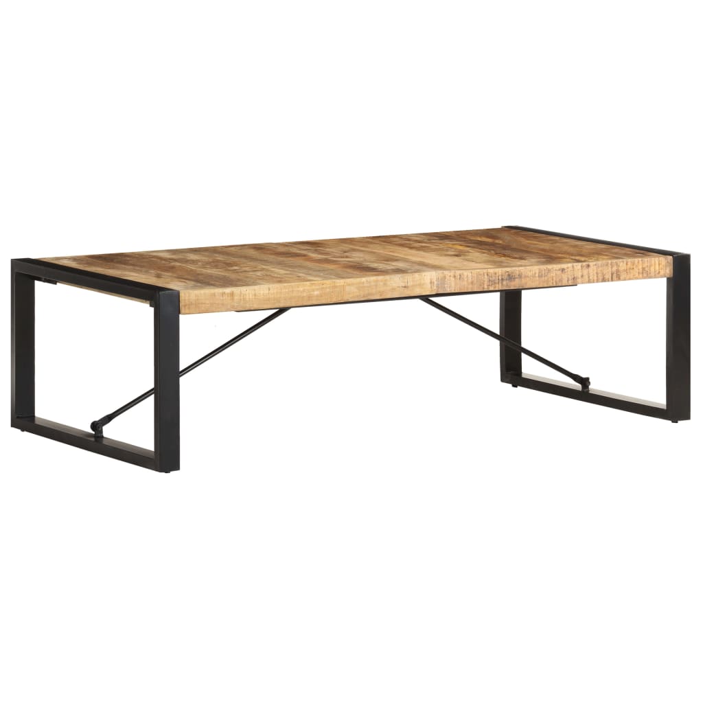 Table basse 140x70x40 cm Bois de manguier brut - XIOS