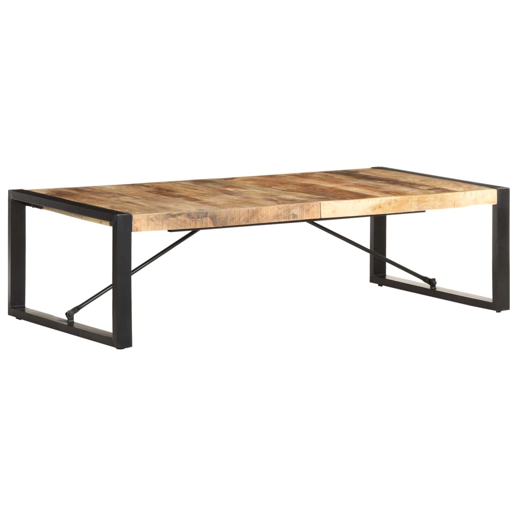 Table basse 140x70x40 cm Bois de manguier brut - XIOS