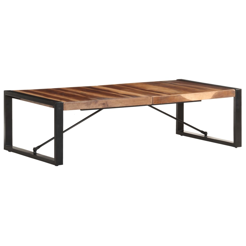 Table basse 140x70x40 cm Bois solide - XIOS