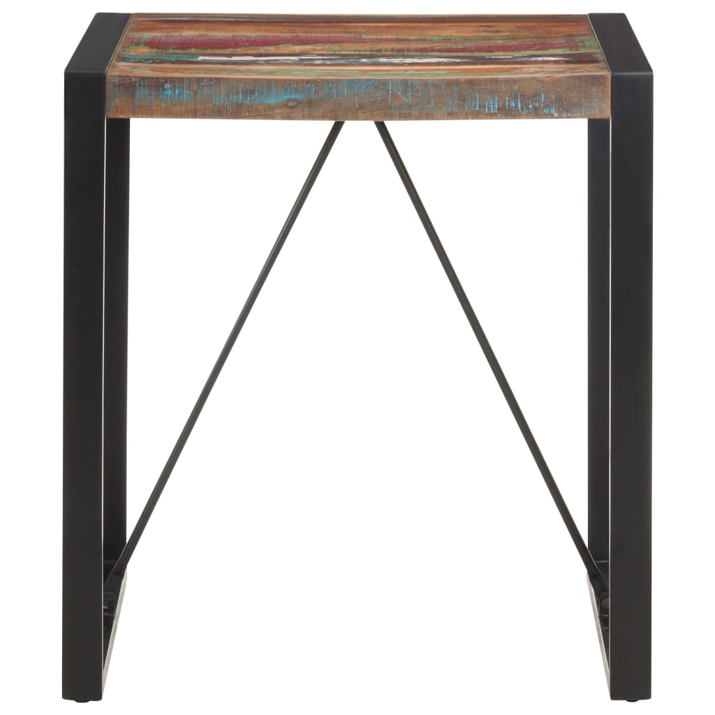 Table à manger 70x70x75 cm Bois de récupération massif - XIOS