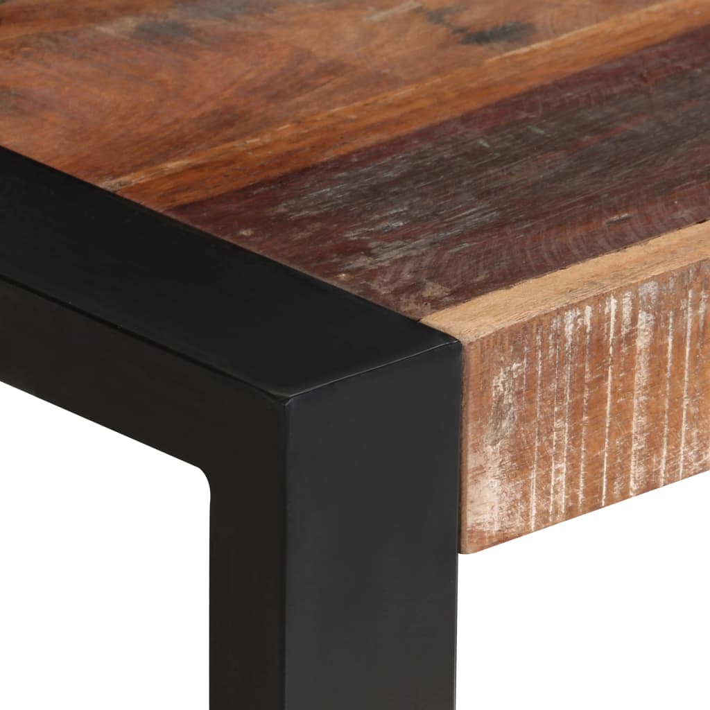 Table à manger 70x70x75 cm Bois de récupération massif - XIOS