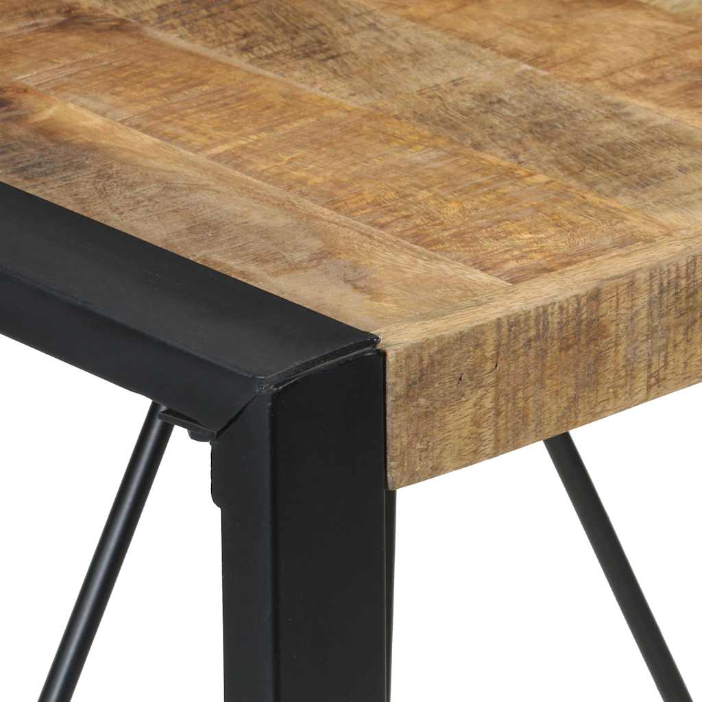 Table à manger 80x80x75 cm Bois de manguier brut