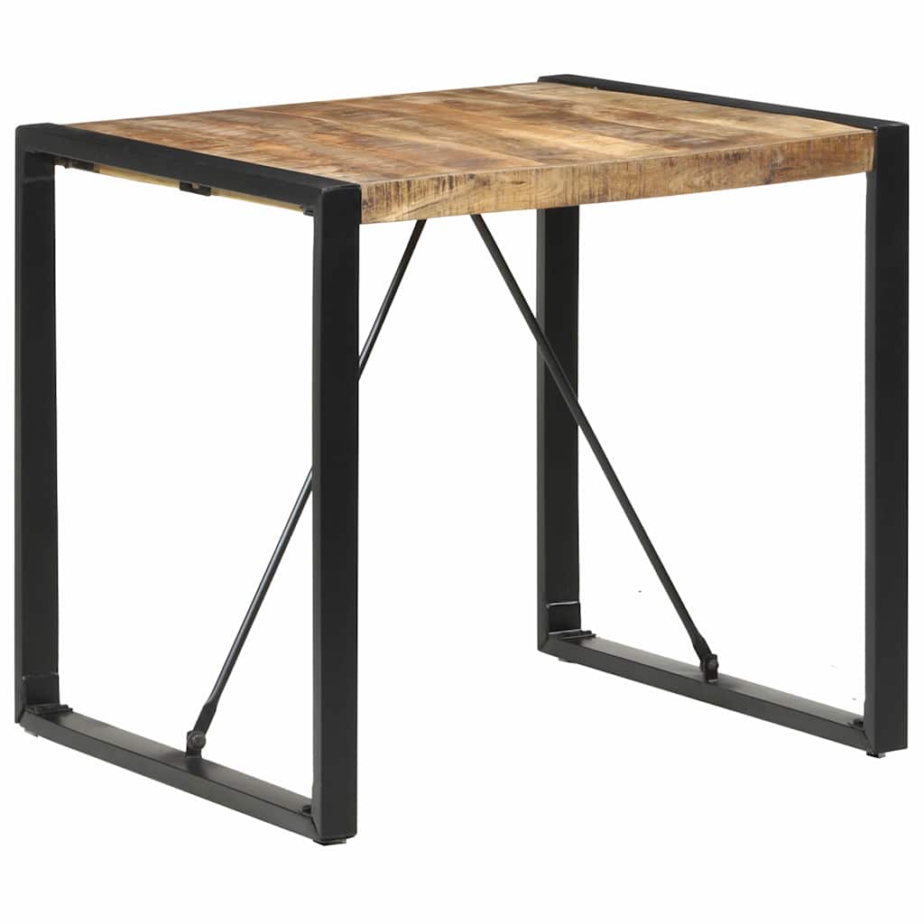Table à manger 80x80x75 cm Bois de manguier brut