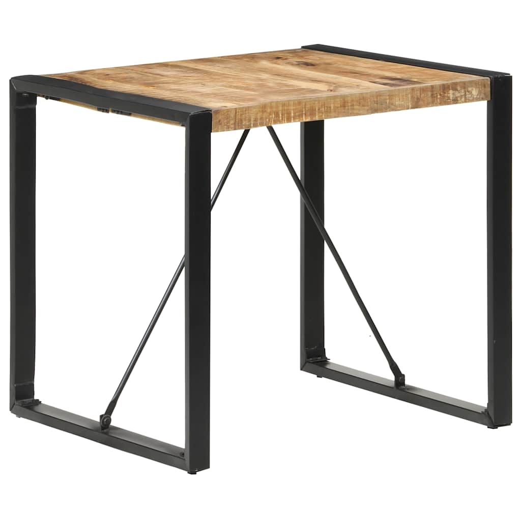 Table à manger 80x80x75 cm Bois de manguier brut