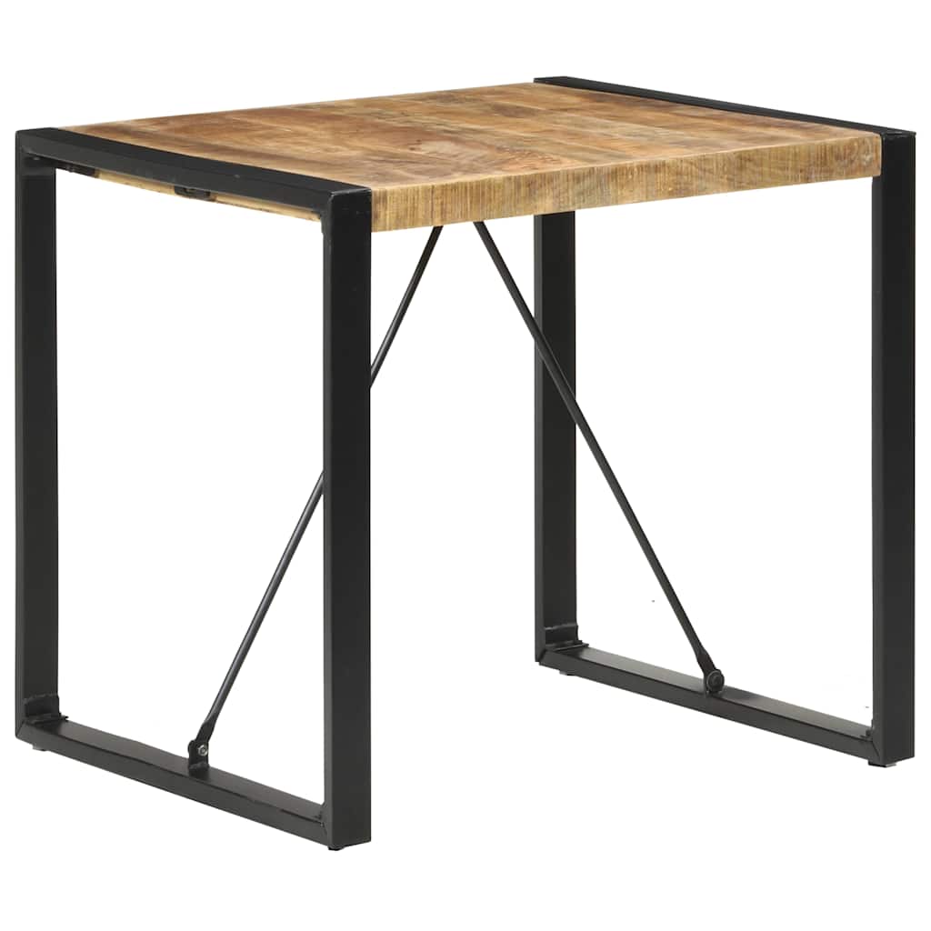 Table à manger 80x80x75 cm Bois de manguier brut