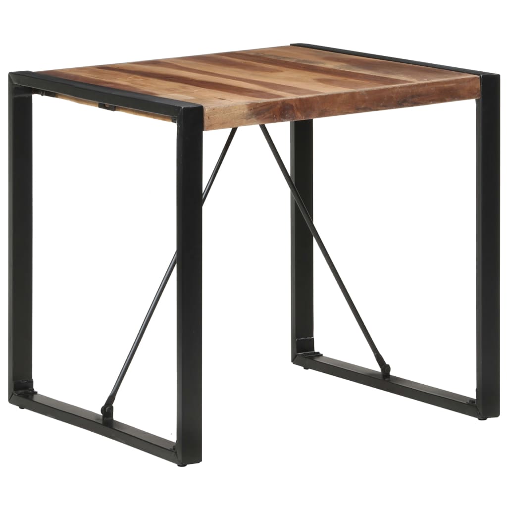 Table à manger 80x80x75 cm bois massif - XIOS