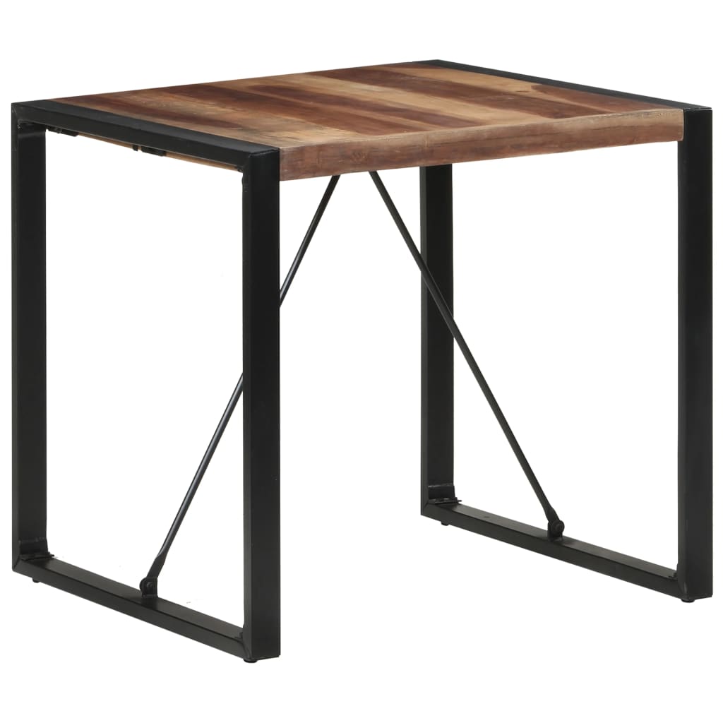 Table à manger 80x80x75 cm bois massif - XIOS