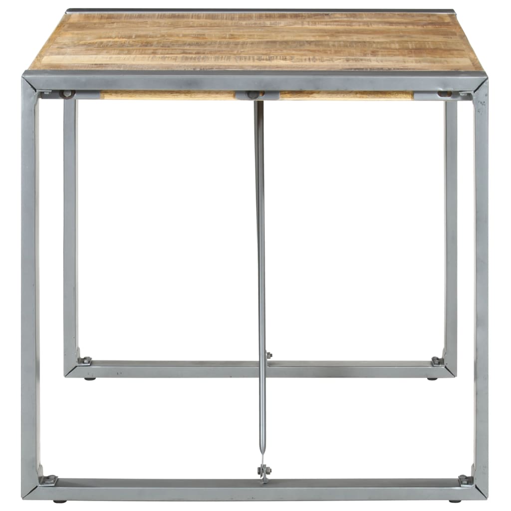 Table à manger 80x80x75 cm bois de manguier brut - XIOS
