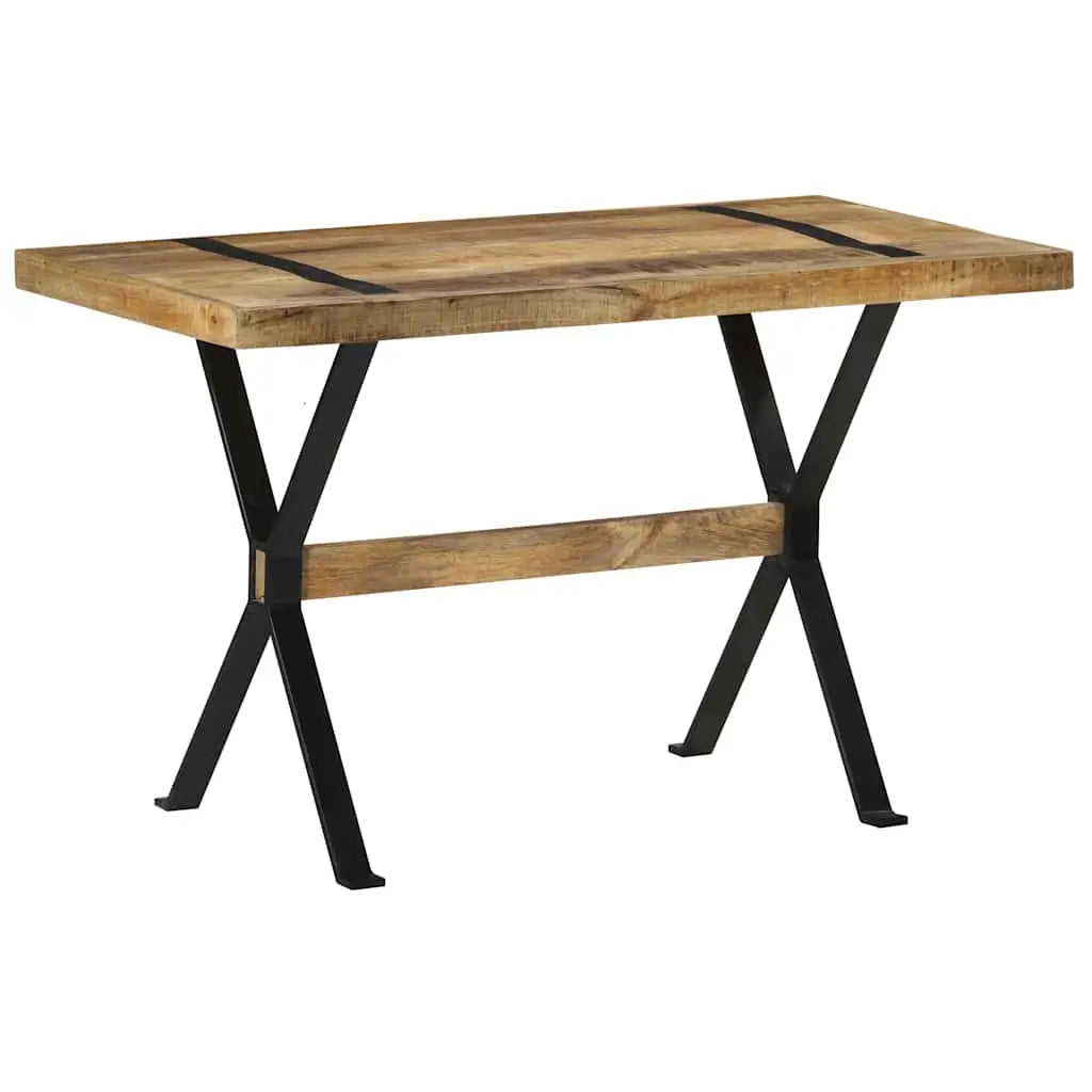 Table à manger 120x60x76 cm bois de manguier brut - XIOS