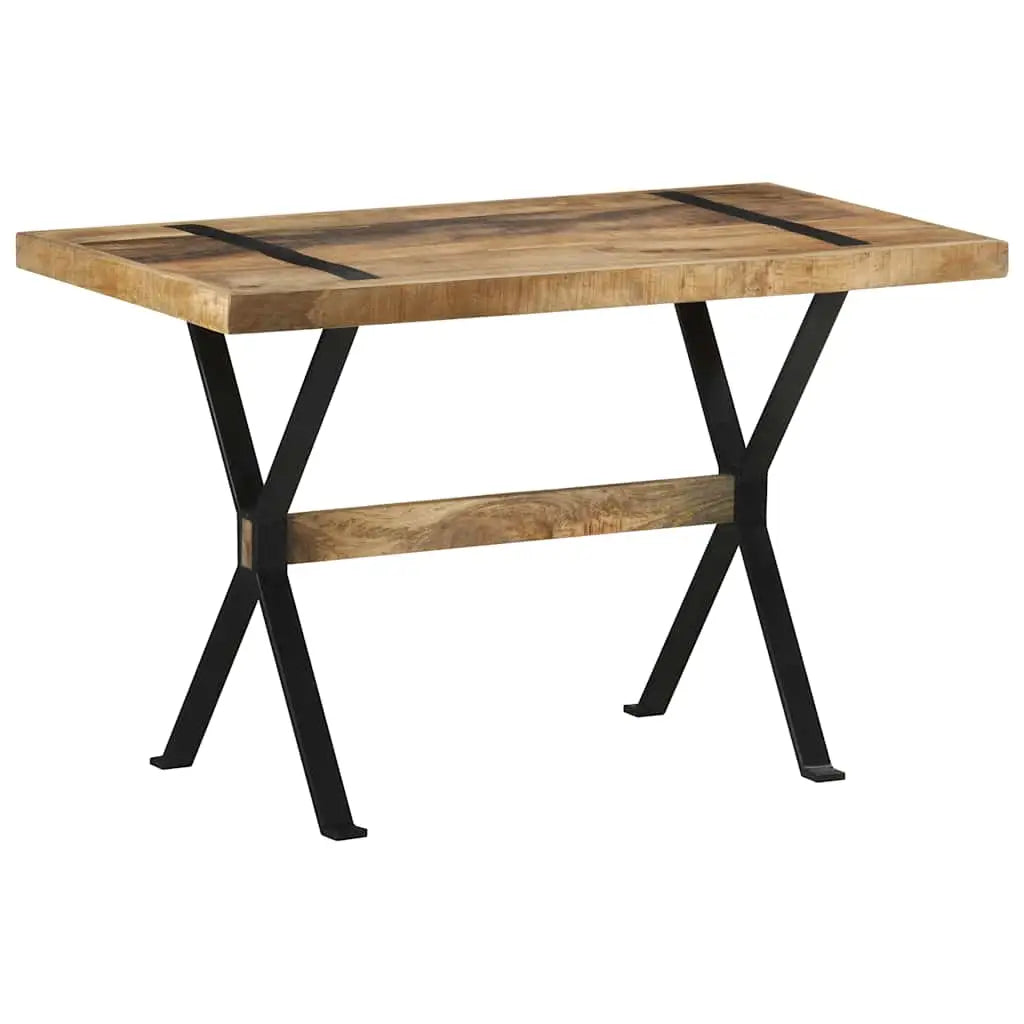 Table à manger 120x60x76 cm bois de manguier brut - XIOS