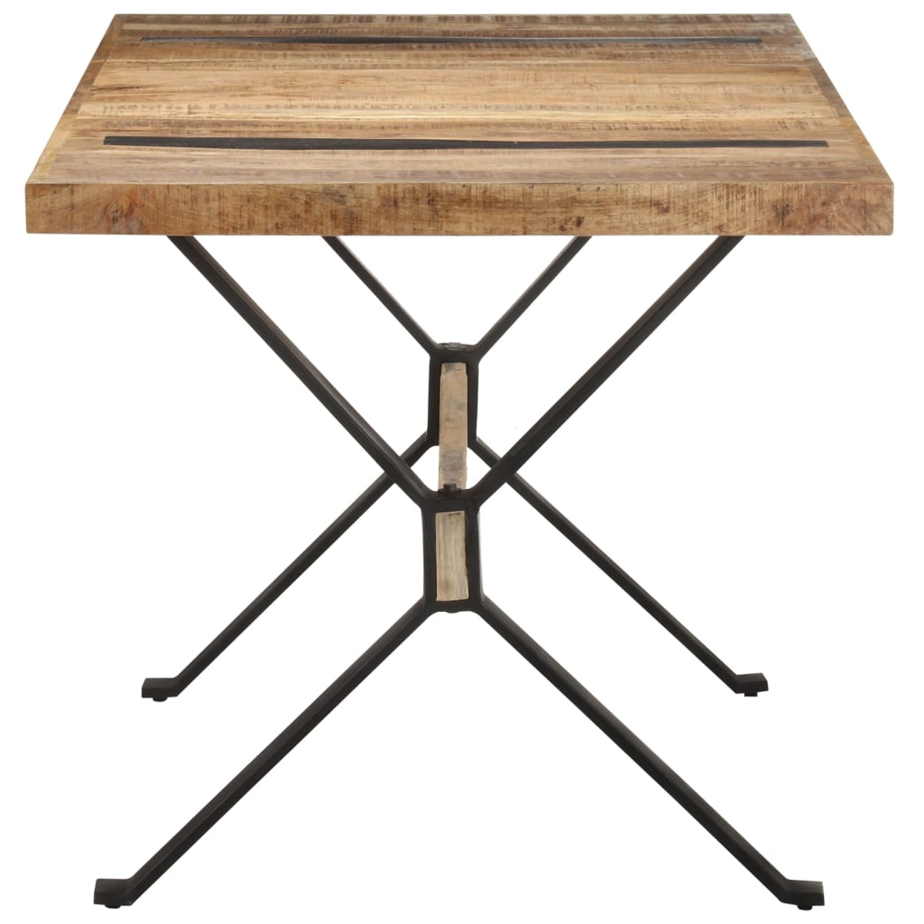 Table de salle à manger 160x80x76 cm Bois de manguier brut - XIOS