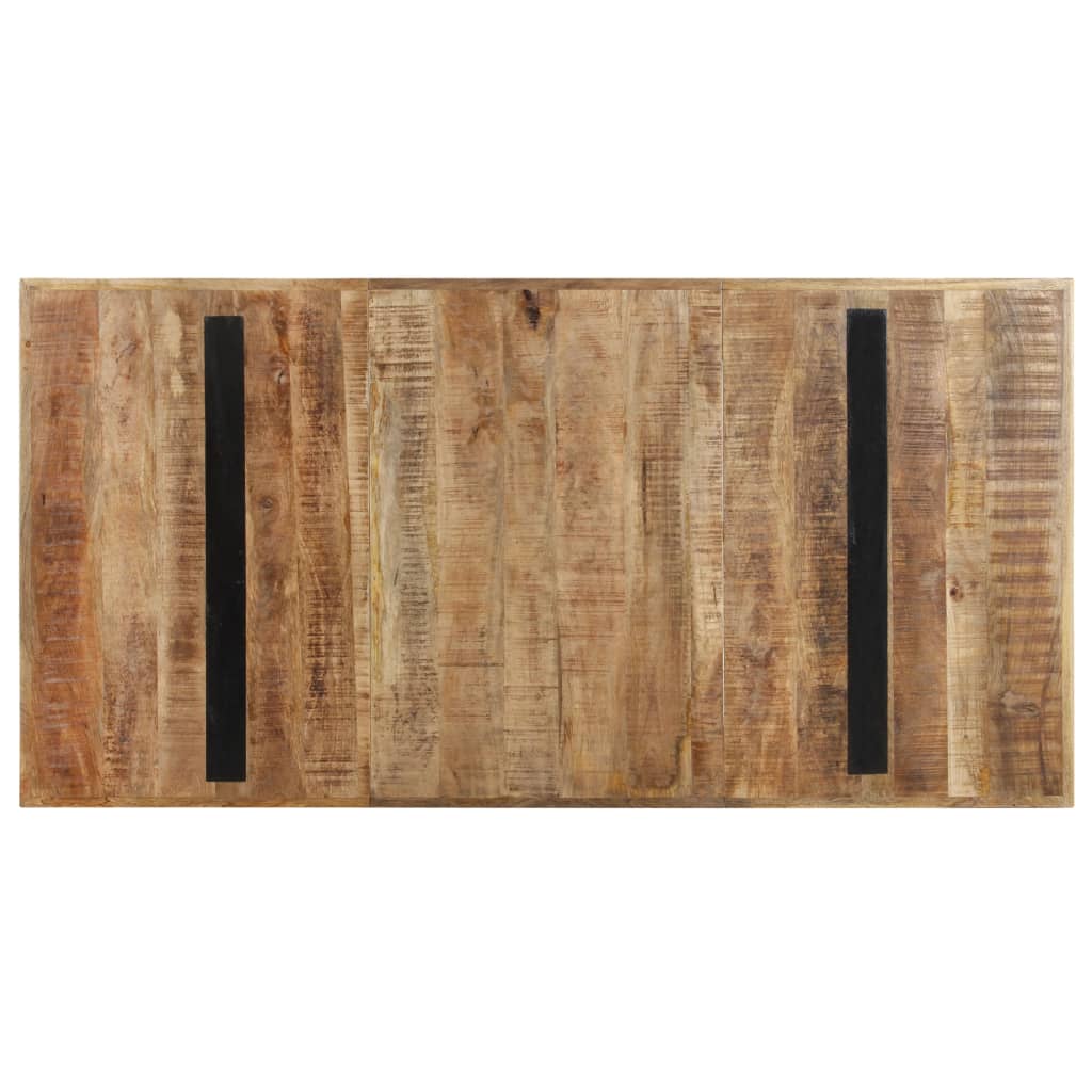 Table de salle à manger 160x80x76 cm Bois de manguier brut - XIOS