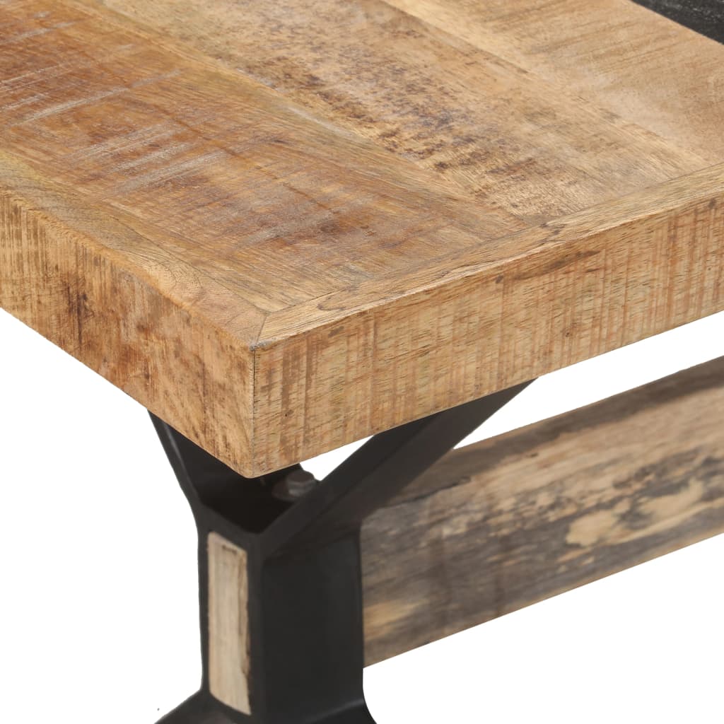 Table de salle à manger 160x80x76 cm Bois de manguier brut - XIOS
