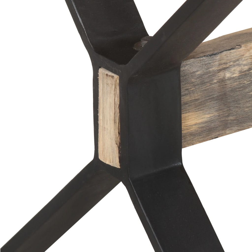 Table de salle à manger 160x80x76 cm Bois de manguier brut - XIOS