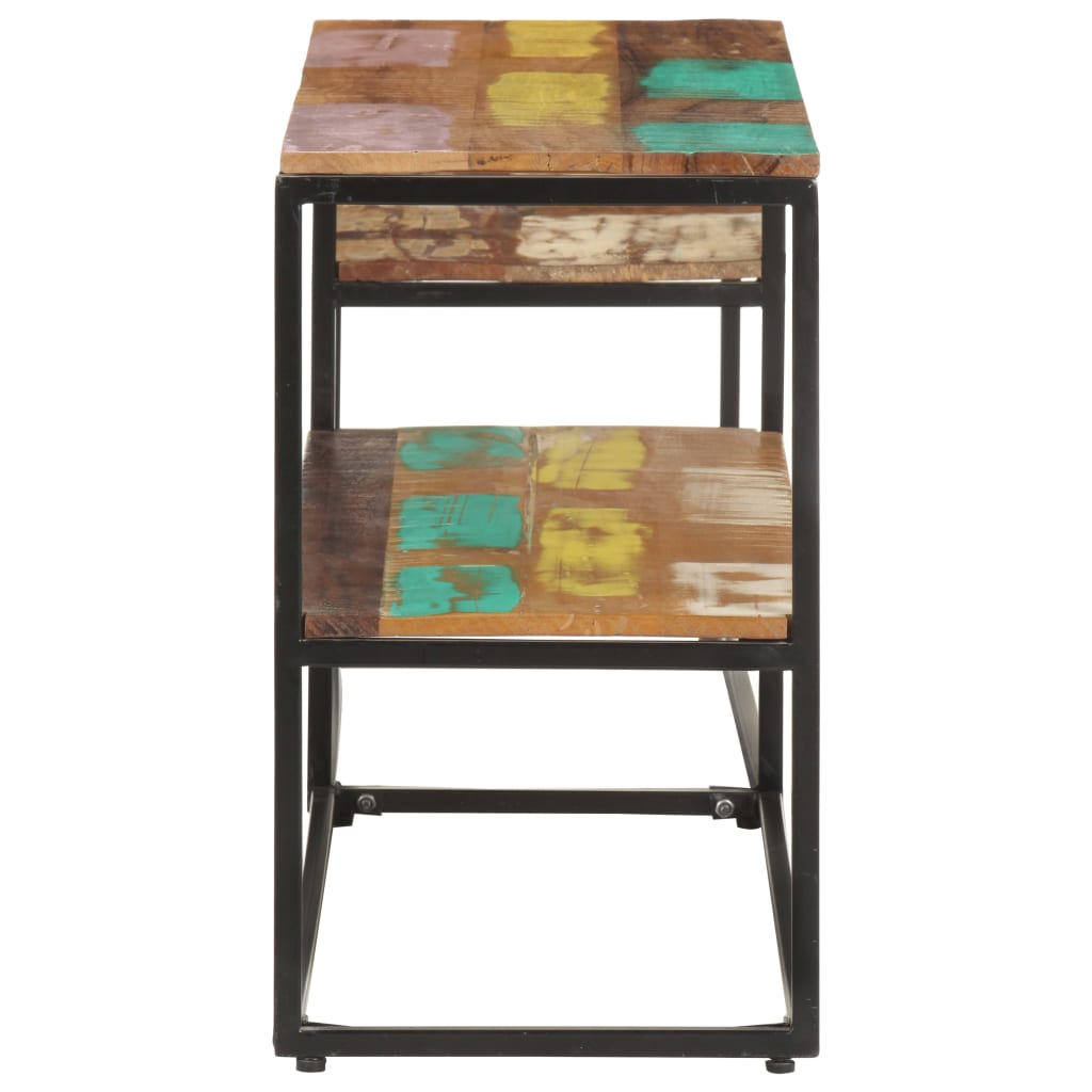 Meuble TV 180x30x50 cm Bois de récupération massif - XIOS