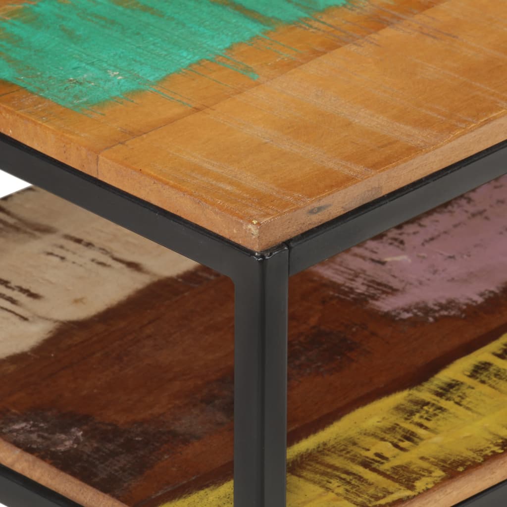 Meuble TV 130x30x45 cm Bois de récupération massif - XIOS