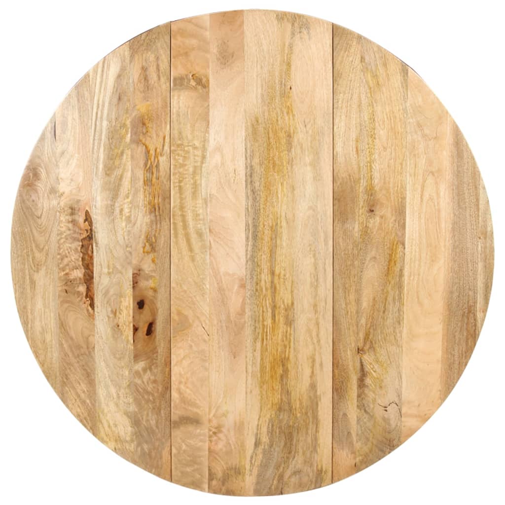 Table à manger Rond 110x76 cm Bois de manguier massif - XIOS