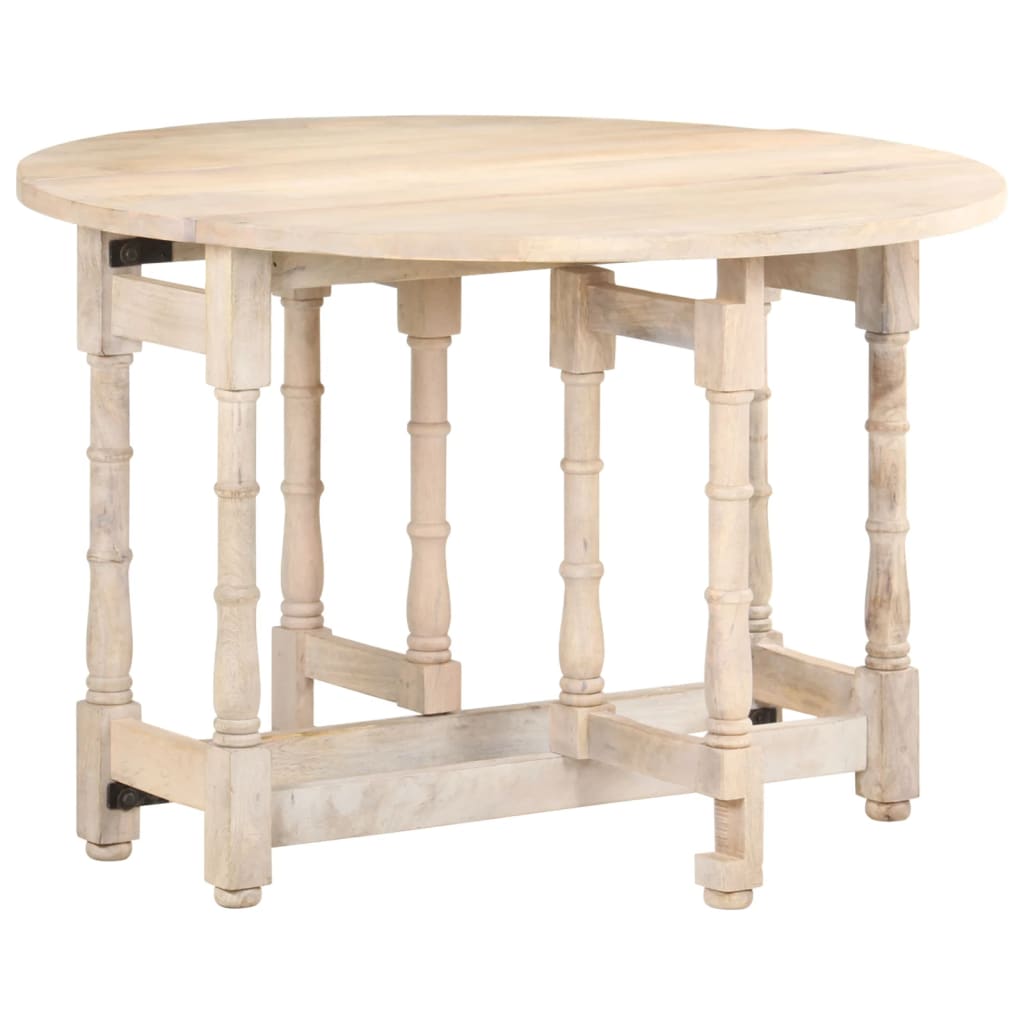 Table à manger Rond 110x76 cm Bois de manguier massif - XIOS