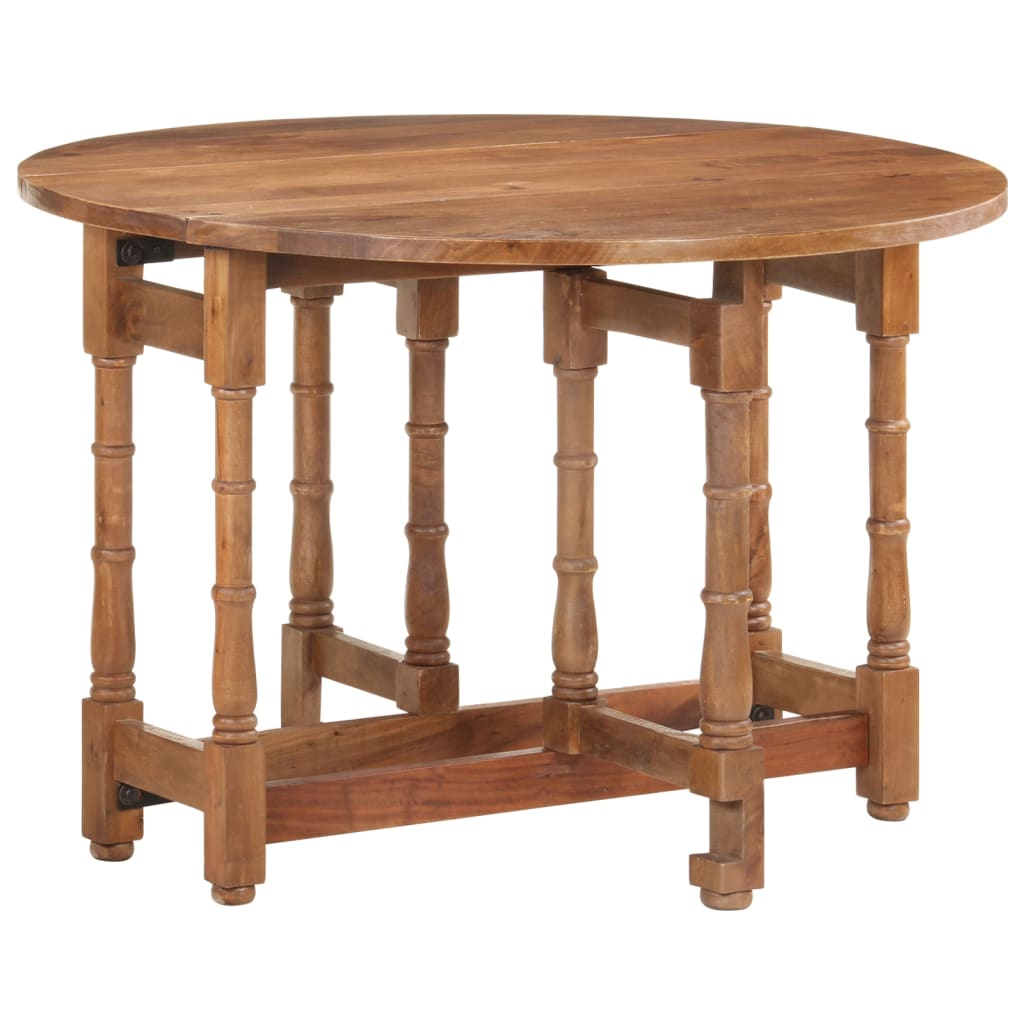 Table à manger Rond 110x76 cm Bois de manguier massif - XIOS