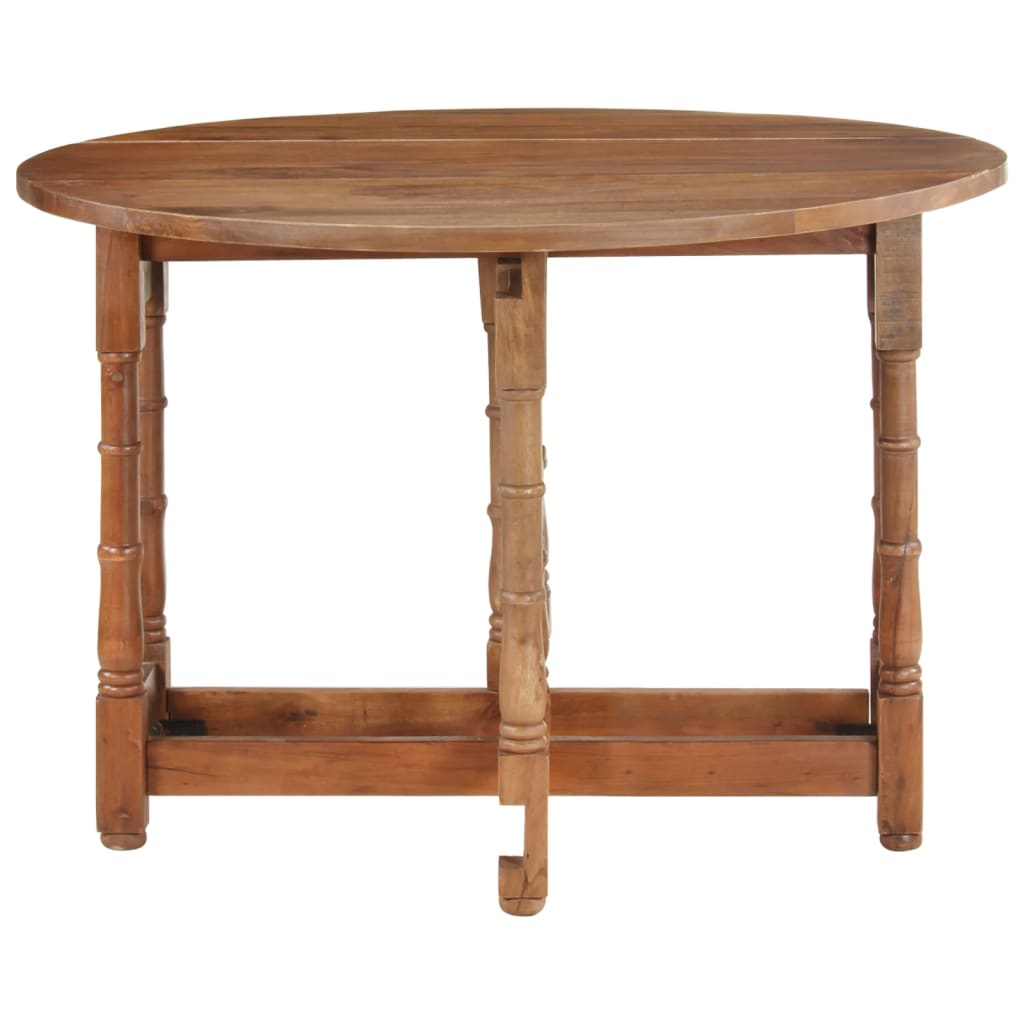 Table à manger Rond 110x76 cm Bois de manguier massif - XIOS