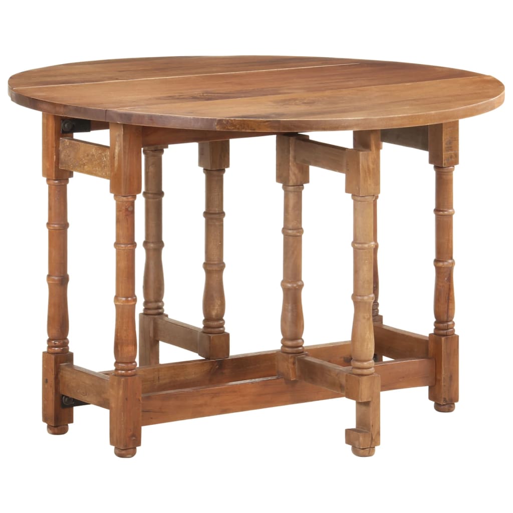 Table à manger Rond 110x76 cm Bois de manguier massif - XIOS