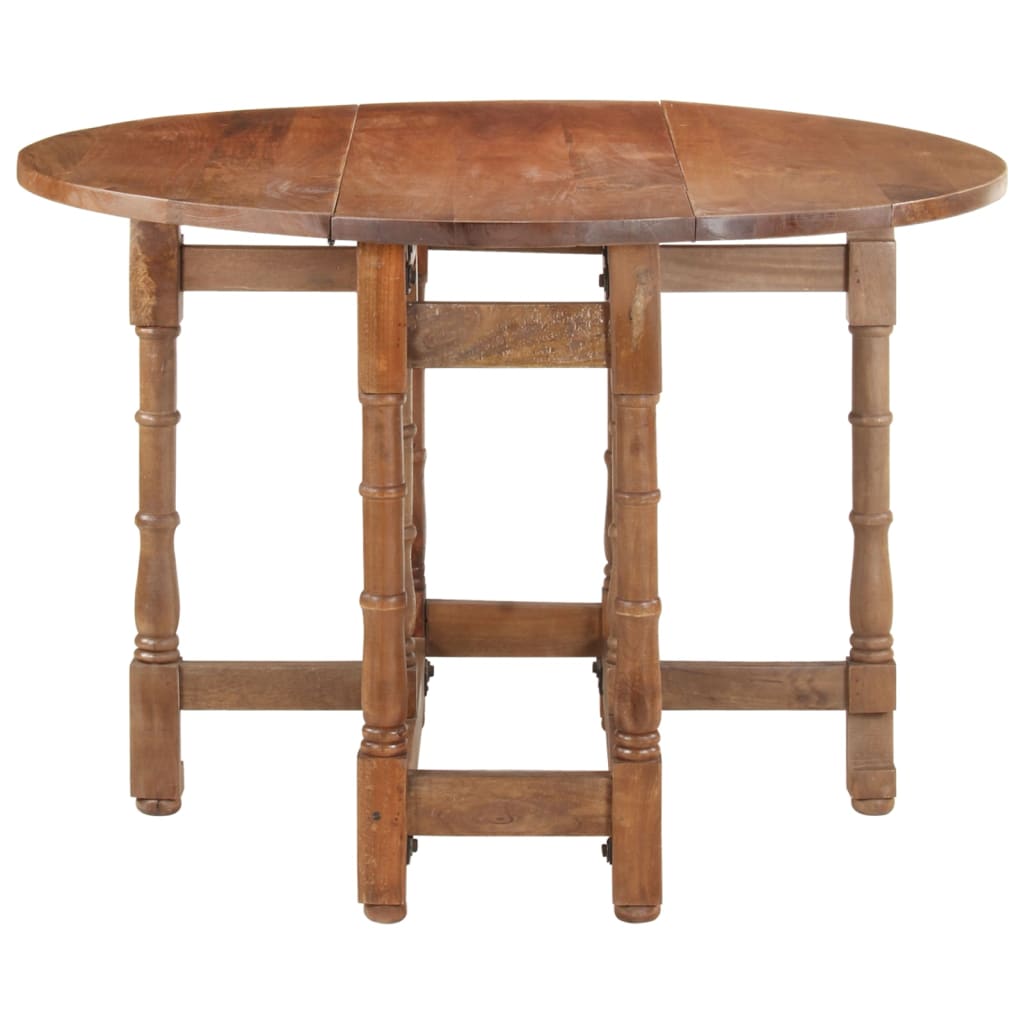 Table à manger Rond 110x76 cm Bois de manguier massif - XIOS