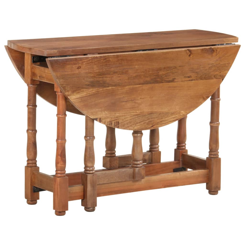 Table à manger Rond 110x76 cm Bois de manguier massif - XIOS