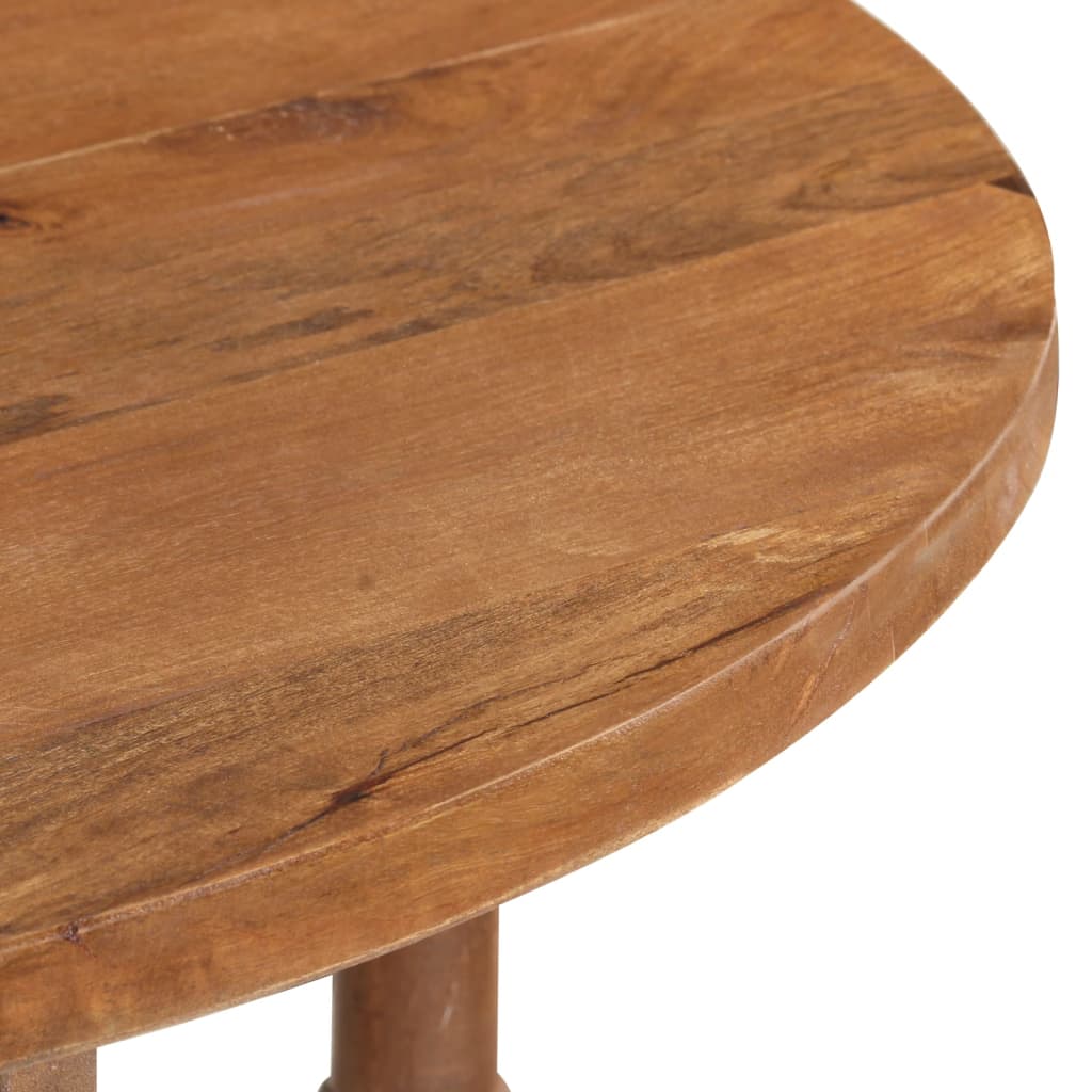 Table à manger Rond 110x76 cm Bois de manguier massif - XIOS