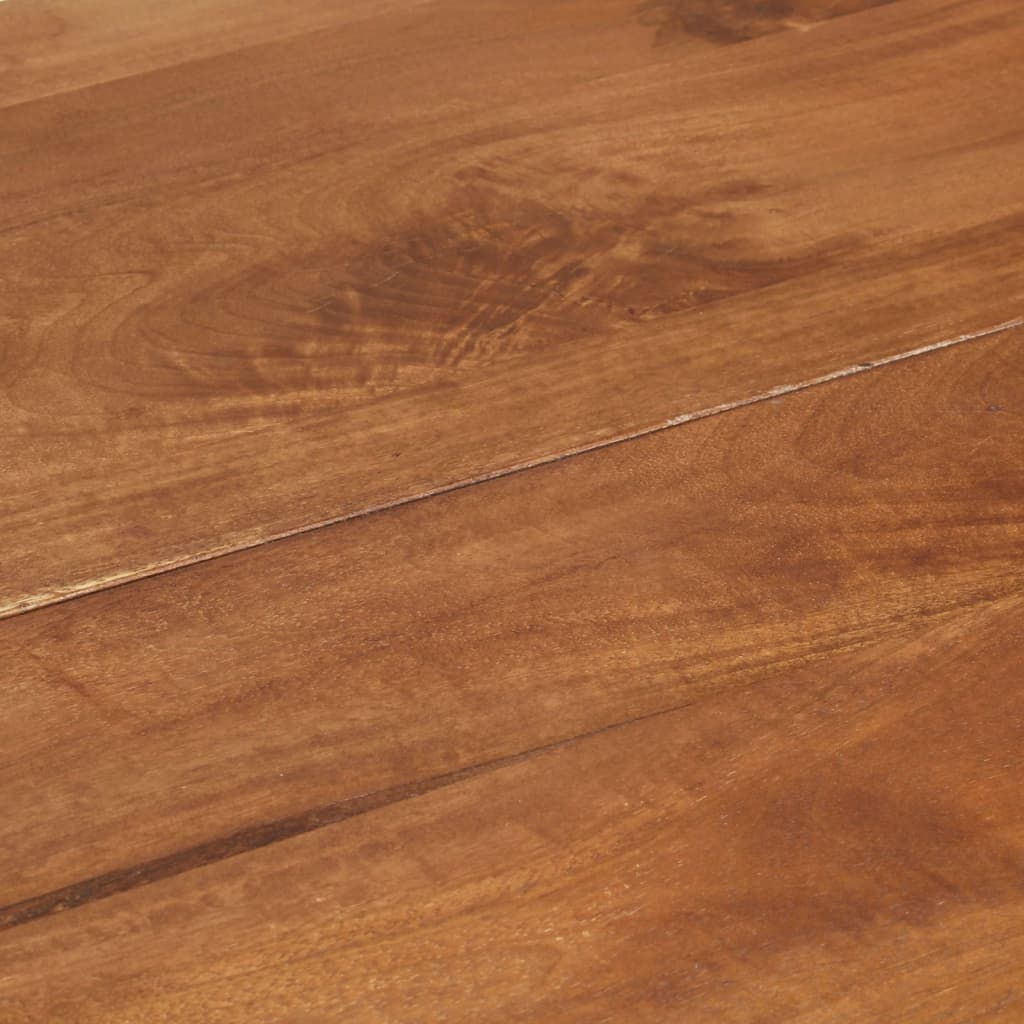 Table à manger Rond 110x76 cm Bois de manguier massif - XIOS