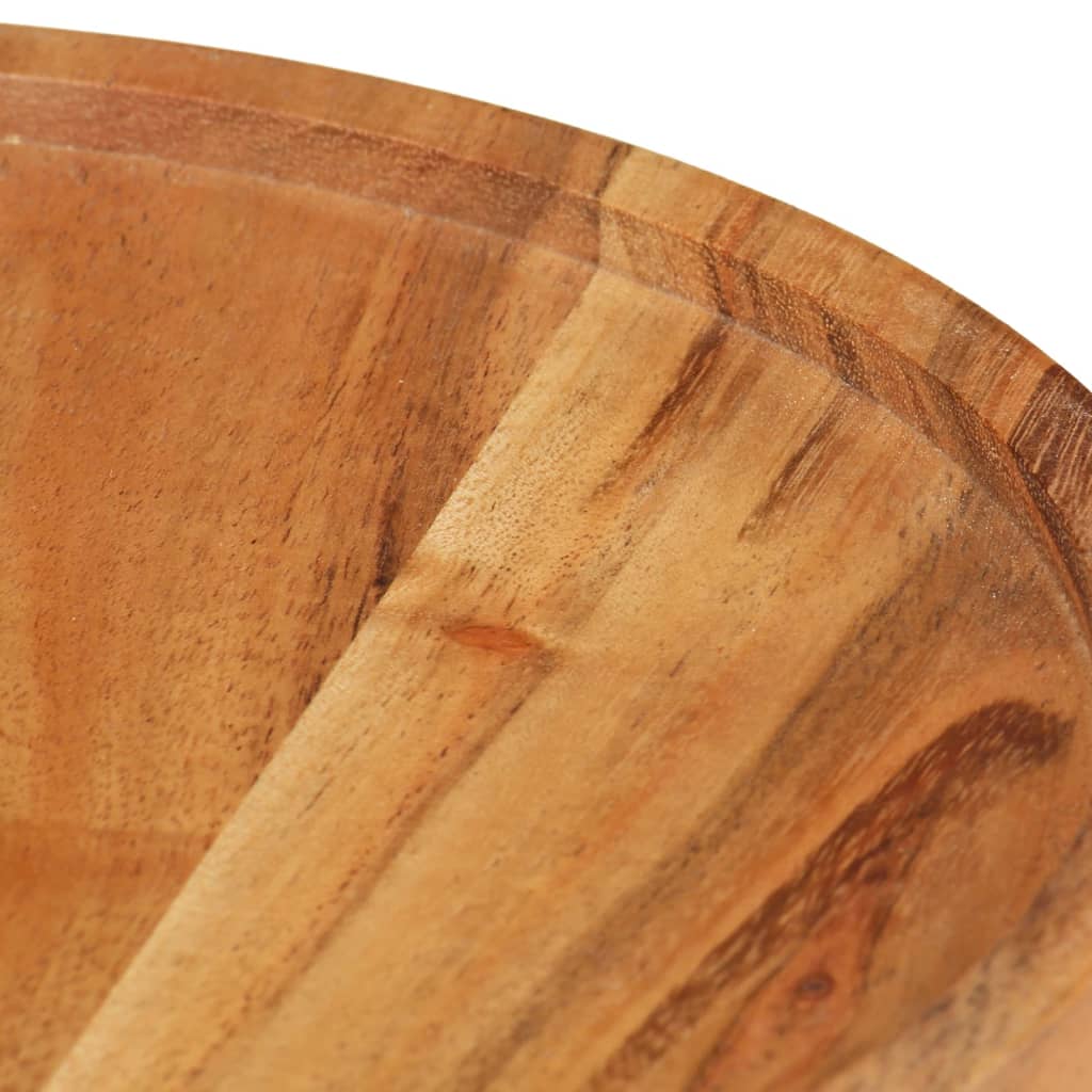 Ensemble de table basse 2 pcs bois d'acacia massif et acier - XIOS