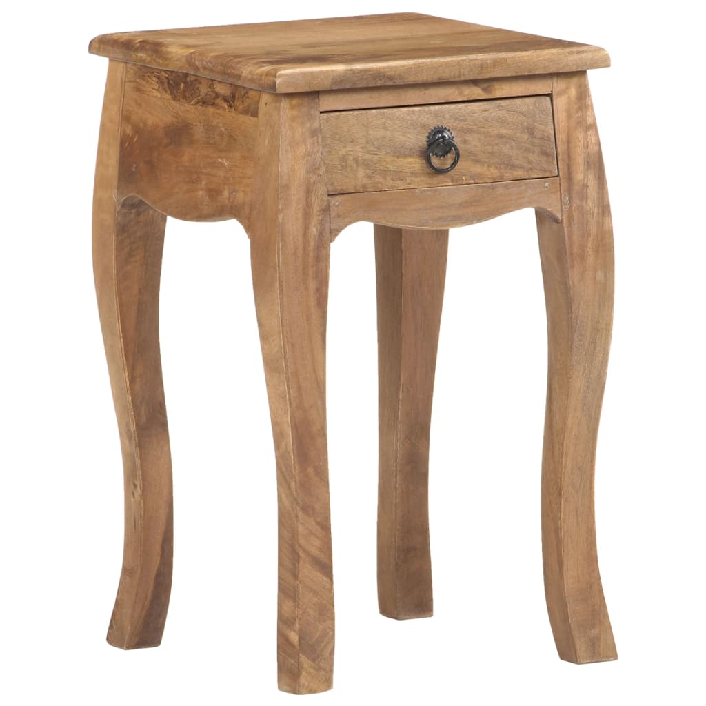 Table de chevet 28x28x46 cm Bois de manguier massif - XIOS
