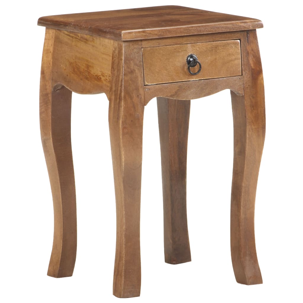 Table de chevet 28x28x46 cm Bois de manguier massif - XIOS