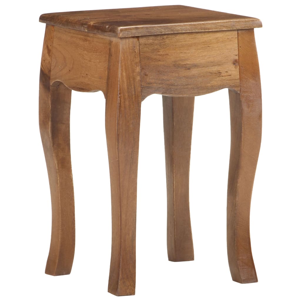 Table de chevet 28x28x46 cm Bois de manguier massif - XIOS
