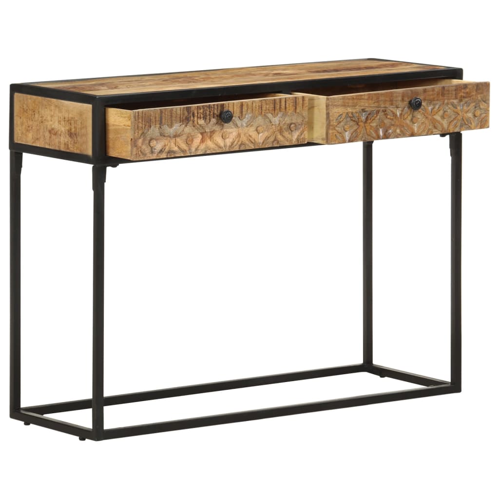 Table console 100x35x75 cm Bois de manguier massif - XIOS