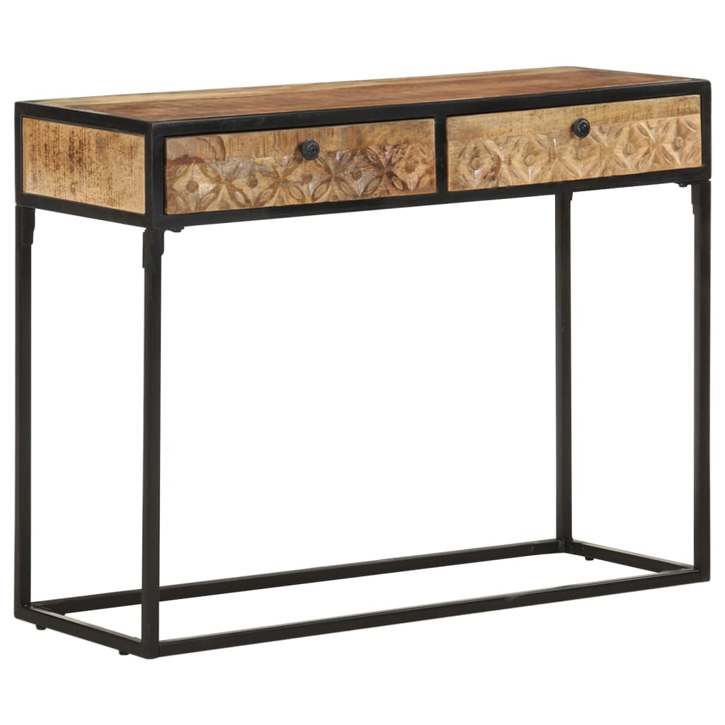 Table console 100x35x75 cm Bois de manguier massif - XIOS