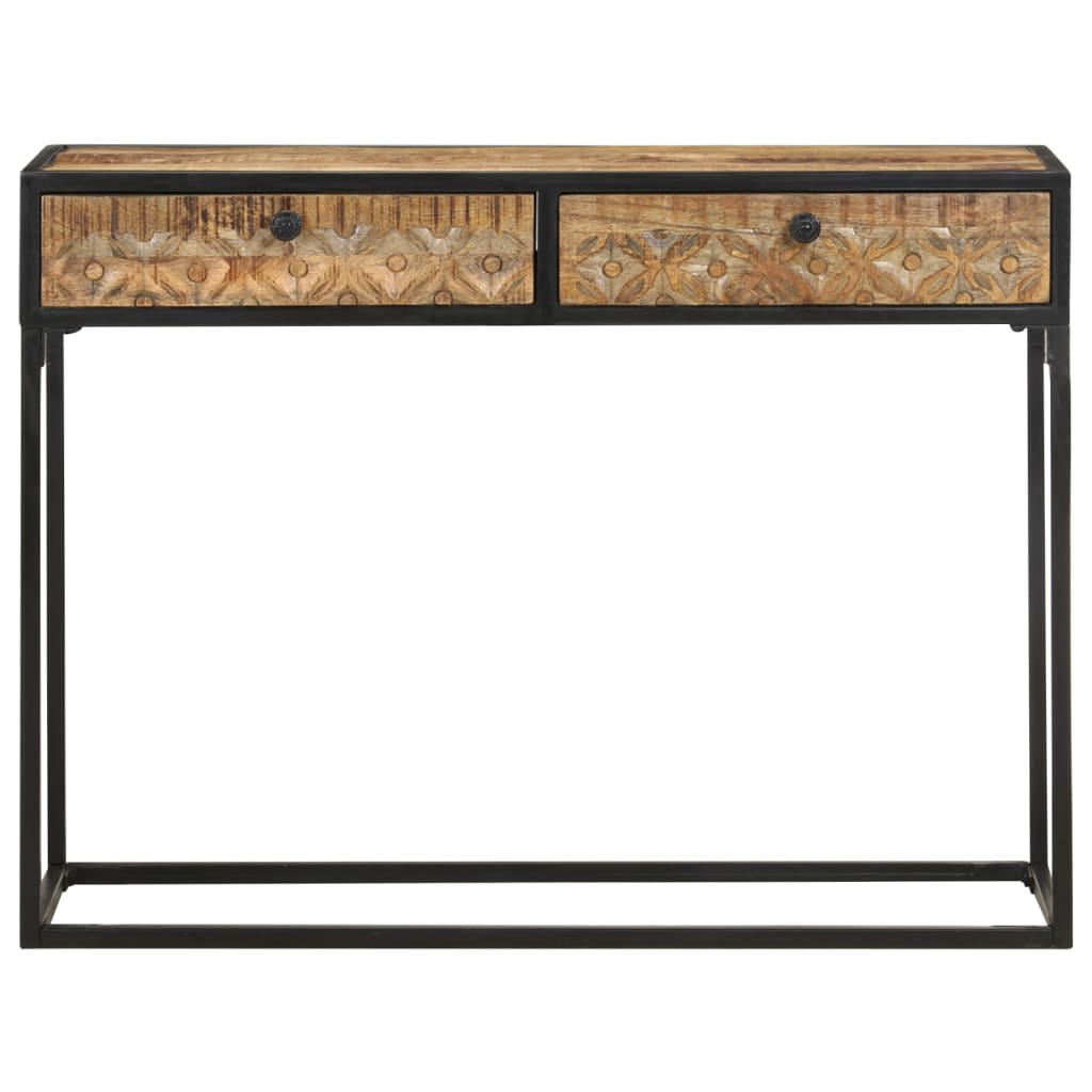 Table console 100x35x75 cm Bois de manguier massif - XIOS